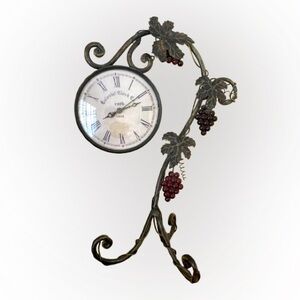 Vintage Quartz Wine Theme Decorative Clock Analog